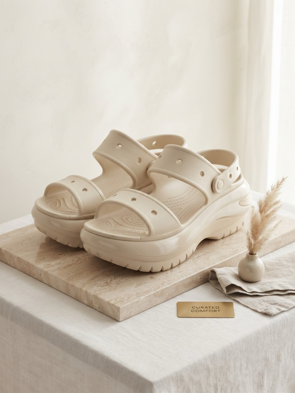 Crocs Classic Mega Crush Platform Sandals